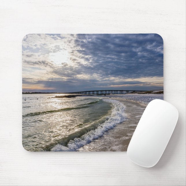 Alfombrilla De Ratón Destin Florida Evening Waves Mousepad (Con ratón)