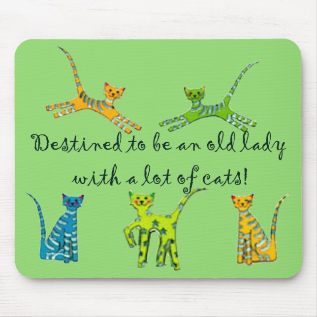 Alfombrilla De Ratón Destinado para ser una señora mayor con muchos (Frente)