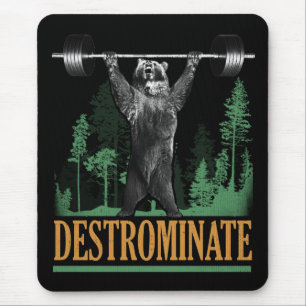 Alfombrilla De Ratón Destrominar - Oso - Funny Workout Inspirador