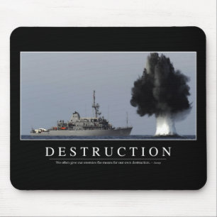 Alfombrilla De Ratón Destrucción: cita Inspiradora 1