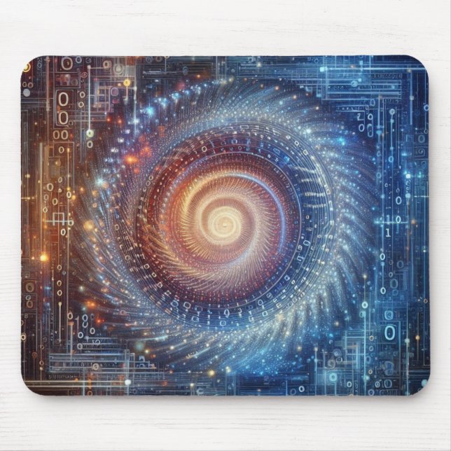 Alfombrilla De Ratón Desvelando el reino digital (Frente)