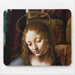 Alfombrilla De Ratón Detalle de la cabeza de la Virgen