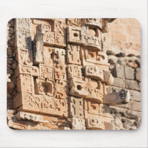 Alfombrilla De Ratón Detalle de la pirámide del mago, Yucatán, Méxic