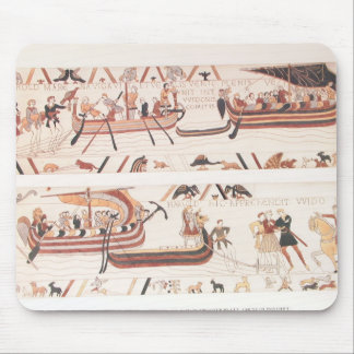 Alfombrilla De Ratón Detalle de la tapicería de Bayeux - naves Mousepad