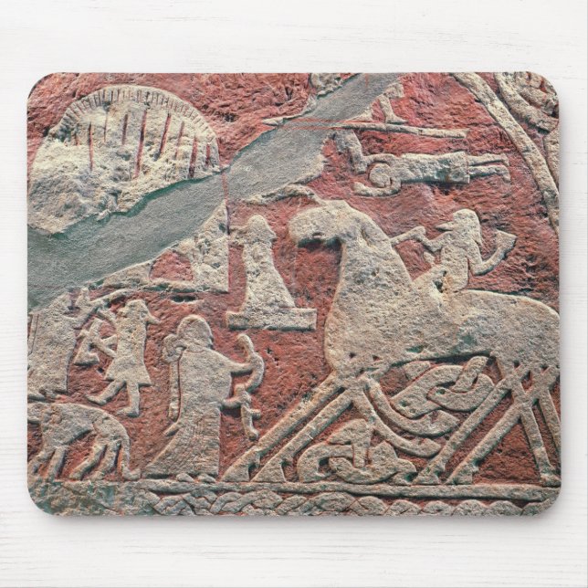 Alfombrilla De Ratón Detalle de las figuras que ilustran una saga (Frente)
