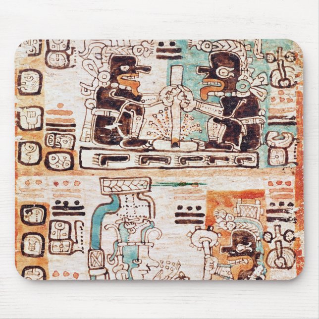 Alfombrilla De Ratón Detalle de un códice maya (Frente)