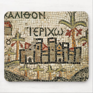 Alfombrilla De Ratón Detalle de un mapa de Jericó