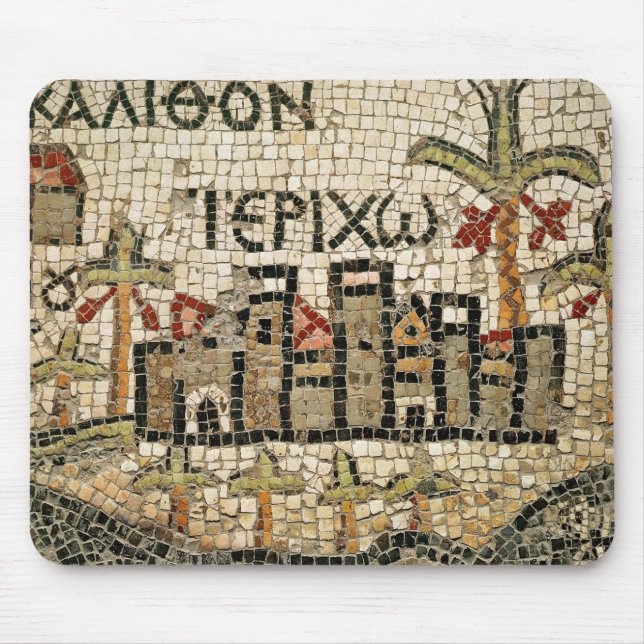 Alfombrilla De Ratón Detalle de un mapa de Jericó (Frente)
