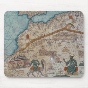 Alfombrilla De Ratón Detalle del atlas catalán, 1375