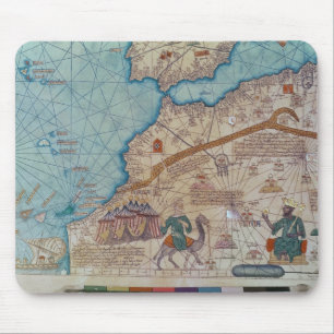 Alfombrilla De Ratón Detalle del atlas catalán, 1375