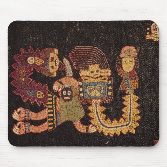 Alfombrilla De Ratón Detalle del paño del entierro, tribu de Paracas (Frente)