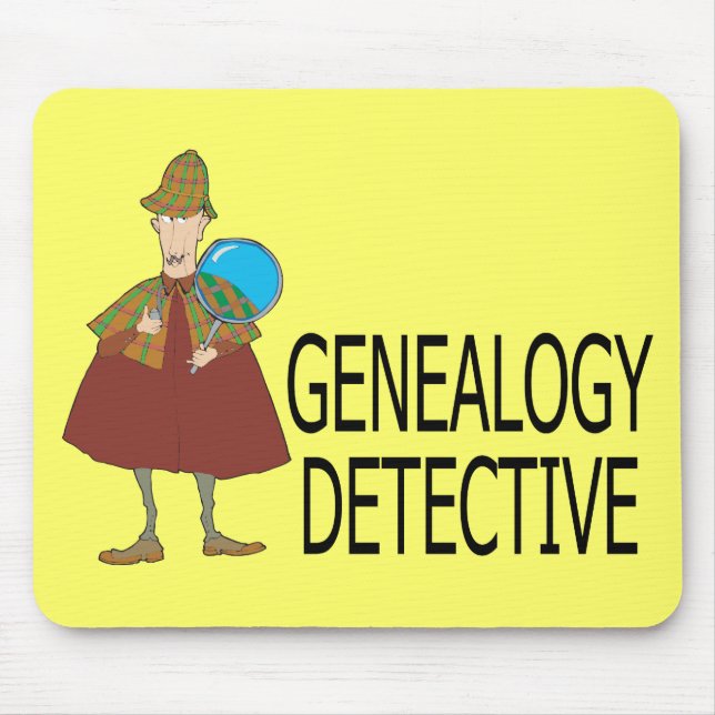 Alfombrilla De Ratón Detective de la genealogía (Frente)