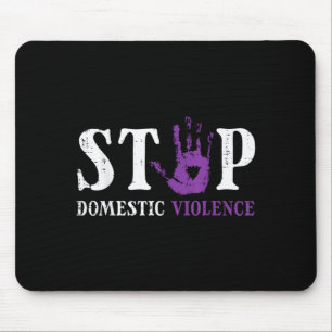 Alfombrilla De Ratón Detener la Mano de Apoyo de Conciencia de Violenci