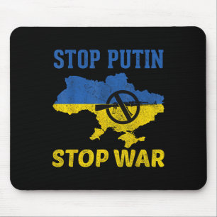 Alfombrilla De Ratón Detengan a Putin Paren la Guerra con Ucrania Libre