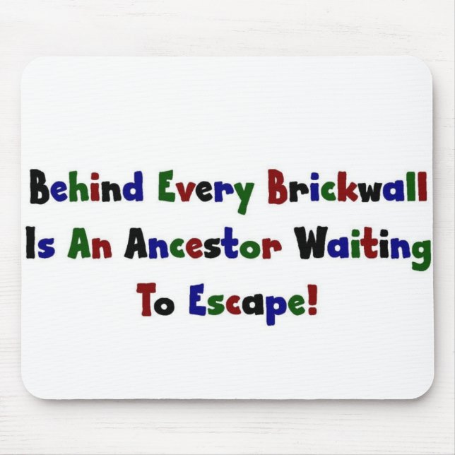 Alfombrilla De Ratón Detrás De Cada Pared De Brickwall Está... (Frente)
