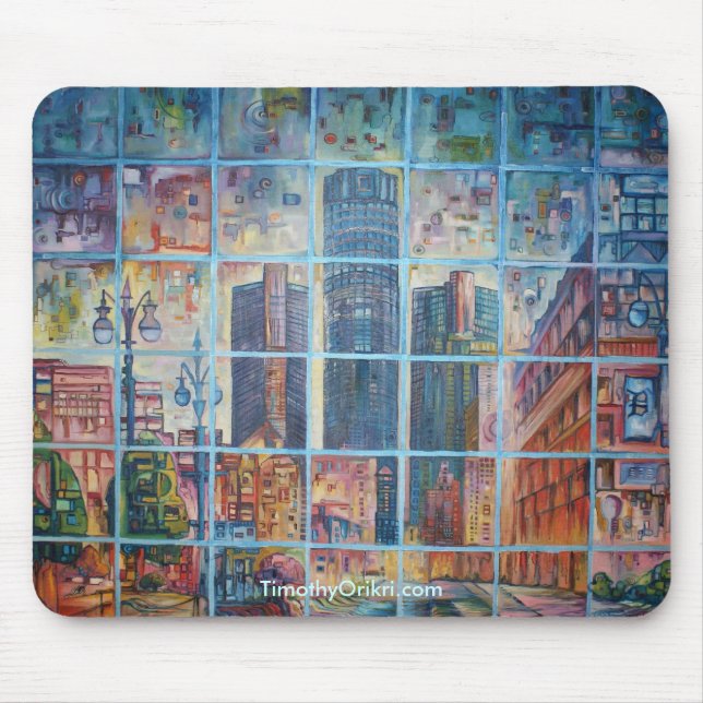 Alfombrilla De Ratón Detroit en mi mente Mousepad (Frente)