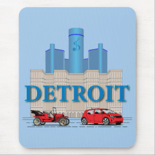 Alfombrilla De Ratón Detroit Michigan