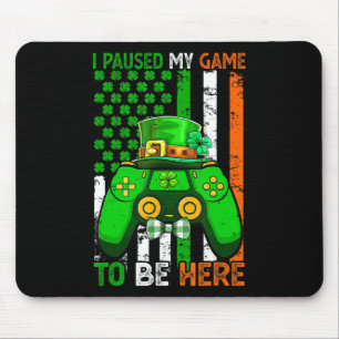 Alfombrilla De Ratón Detuve Mi Juego Para Estar Aquí Bandera De Videoju