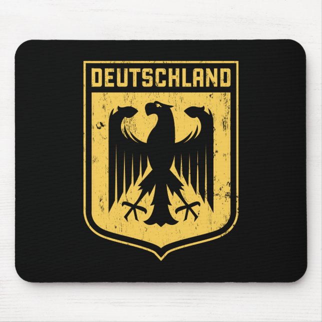 Alfombrilla De Ratón Deutschland Eagle - escudo de armas alemán (Frente)