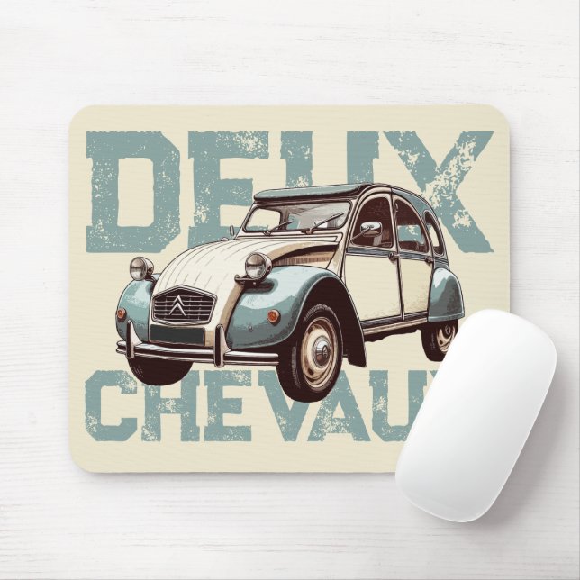 Alfombrilla De Ratón Deux Chevaux (Con ratón)