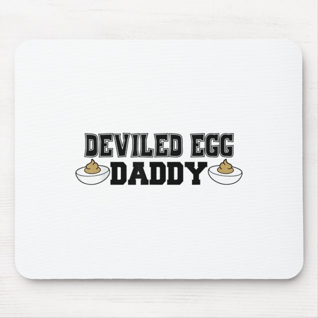 Alfombrilla De Ratón Deviled Egg Daddy - Funny Thanksgiving Deviled Egg (Frente)