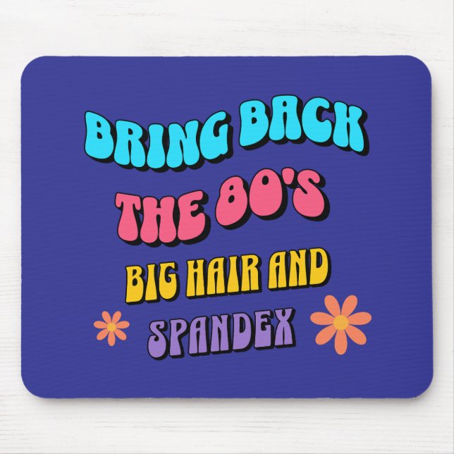 Alfombrilla De Ratón Devolver los años 80 (Frente)