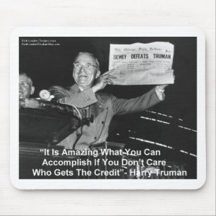 Alfombrilla De Ratón Dewey Beats Truman Graciosos Regalos Tees Botones 