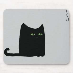 Alfombrilla De Ratón Dexter el gato negro gordo Mousepad