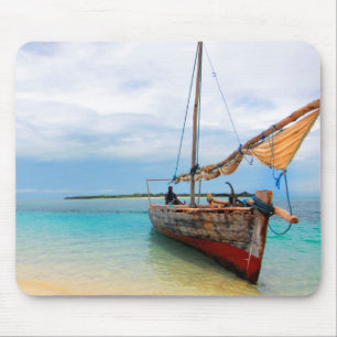 Alfombrilla De Ratón Dhow tradicional, Zanzíbar, Tanzania