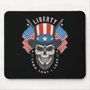 Alfombrilla De Ratón Día 4 de julio Bandera Estadounidense de Libertad 