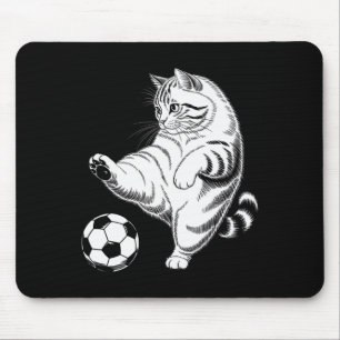 Alfombrilla De Ratón Día de Brujas espeluznante de fútbol Pateando con 