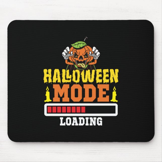Alfombrilla De Ratón Día de cumpleaños en modo Halloween (Frente)