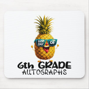 Alfombrilla De Ratón Día De Graduación De Autografos De 6º Grado Niños 