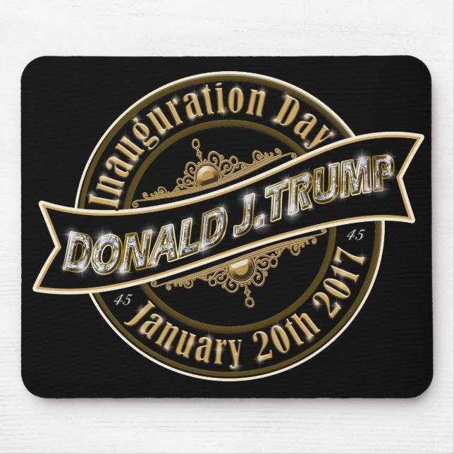 Alfombrilla De Ratón Día de inauguración de presidente Trump Mousepad (Frente)