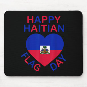 Alfombrilla De Ratón Día de la Bandera Haitiana Ama Haití Corazón Raíce