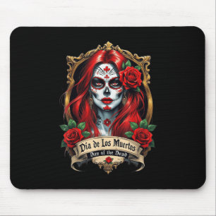Alfombrilla De Ratón Día De La Calavera Del Azúcar Floral Día De Los Mu
