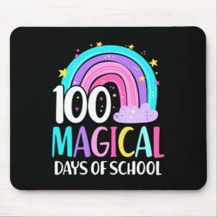 Alfombrilla De Ratón Día De La Escuela El Arcoiris Mágico 100 Días De E