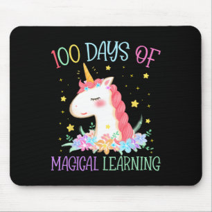 Alfombrilla De Ratón Día De La Escuela Unicornio 100 Días Magical Learn