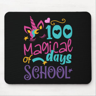 Alfombrilla De Ratón Día De La Escuela Unicornio 100 Días Mágicos Profe