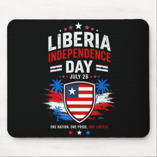 Alfombrilla De Ratón Día de la Independencia de Liberia 26 de julio Ban