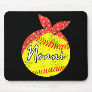 Alfombrilla De Ratón Día de la Madre Nonni Softball Ball