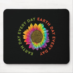 Alfombrilla De Ratón Día de la Tierra Todos Los Días Hippie Tye Sunflow