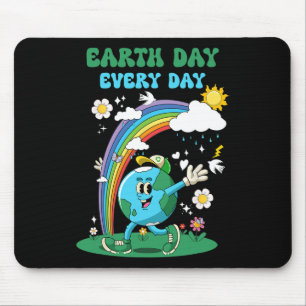 Alfombrilla De Ratón Día de la Tierra Todos Los Días Las Flores De Glob