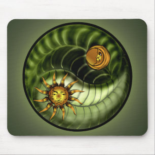 Alfombrilla De Ratón Día de la Tierra Yin Yang Mousepad