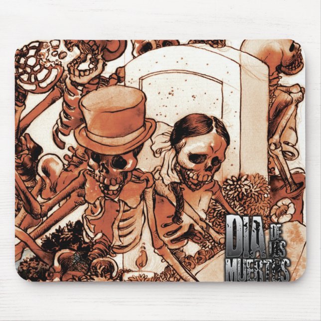 Alfombrilla De Ratón Dia De Los Muertos Mousepad (Frente)