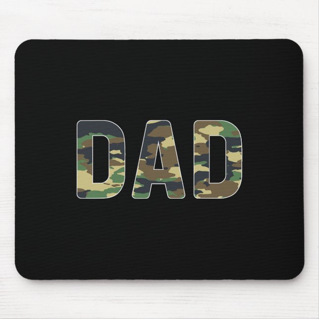 Alfombrilla De Ratón Día de los Padres de Camouflage Dad (Frente)