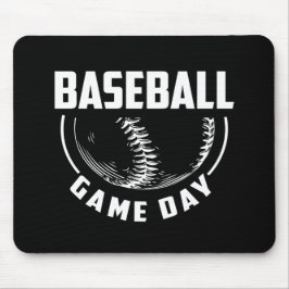 Alfombrilla De Ratón Día de partida de béisbol