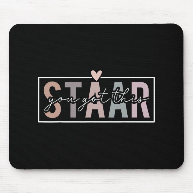 Alfombrilla De Ratón Día de prueba Día de prueba de leopardo de examen  (Frente)