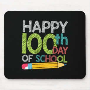 Alfombrilla De Ratón Día de Regalo Niños Estudiantes Felices 100 Días D