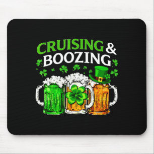 Alfombrilla De Ratón Día de San Patricio bebiendo irlandés de crucero b